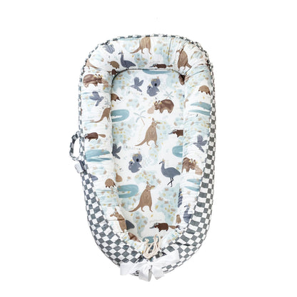 True Bub™ Baby Lounger - Pure Cotton Baby Portable Nest