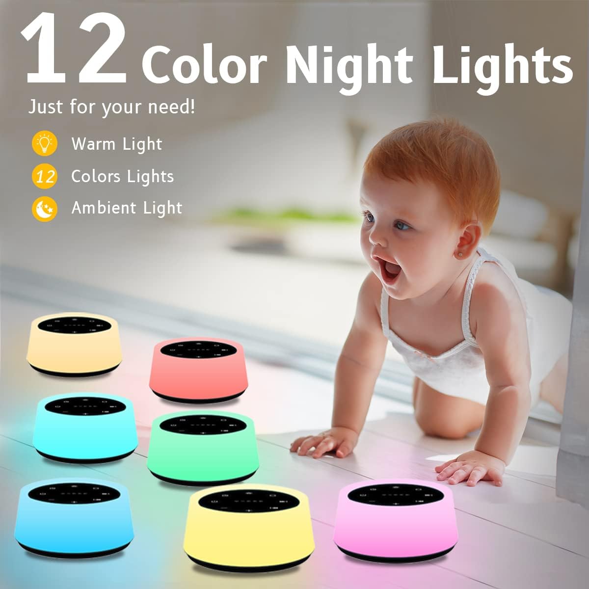 True Bub™ Soothe Me - White Noise Machine with Night Lights