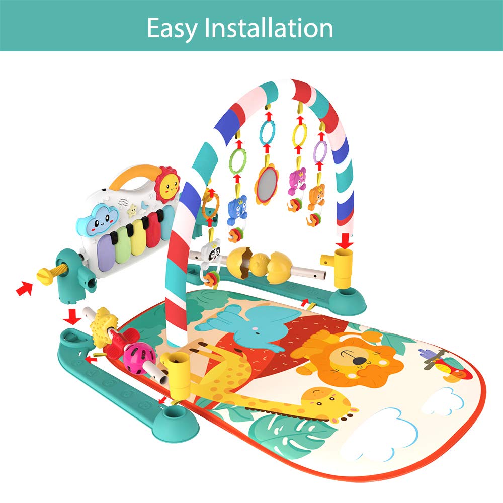 True Bub™ Happy Tunes - Musical Feet Play Mat Activity Gym
