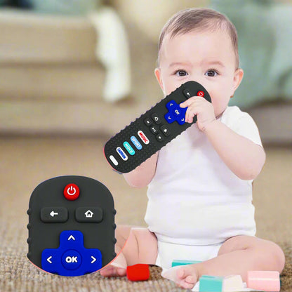True Bub™ Romo Play - TV Remote Control Shape Silicone Toddler Teething Toys for Babies 2Pk