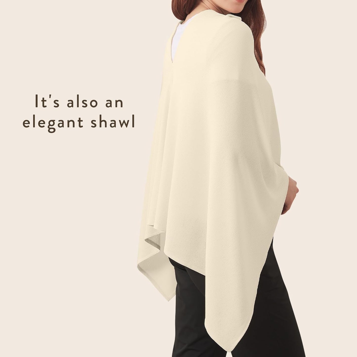 True Bub™ Full Coverage Soft and Breathable Nursing Cover for Breastfeeding