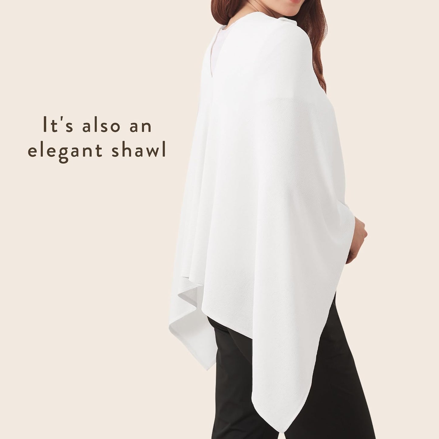 True Bub™ Full Coverage Soft and Breathable Nursing Cover for Breastfeeding