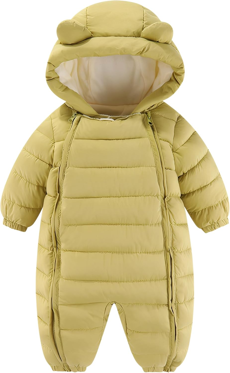 True Bub™ Baby Insulated Winter Snowsuit Double Zips Hooded Romper Fleece Warm Jumpsuit