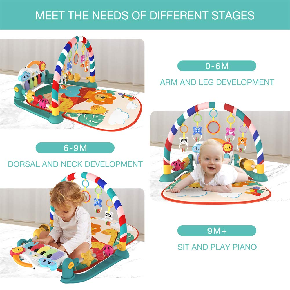 True Bub™ Happy Tunes - Musical Feet Play Mat Activity Gym