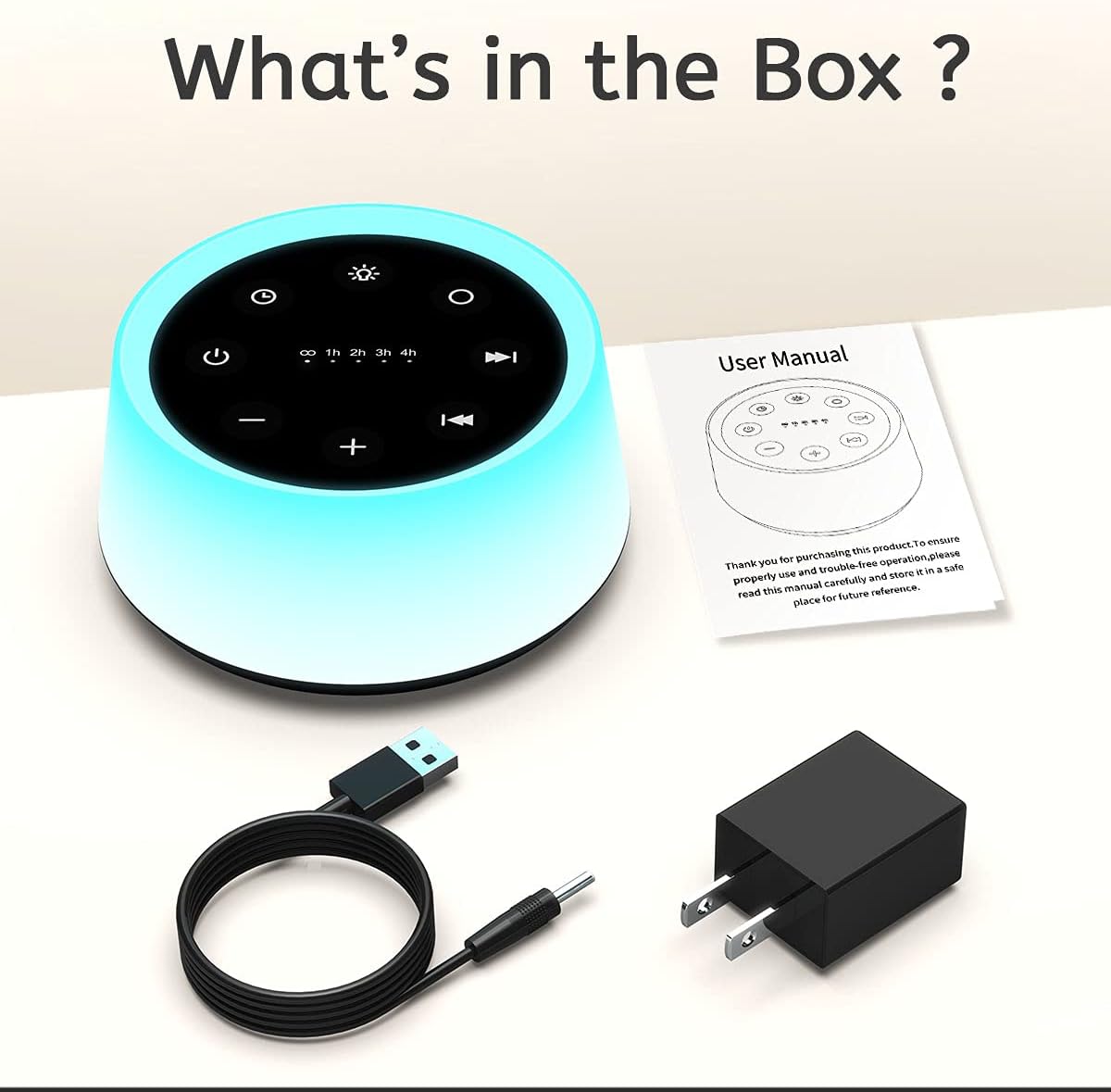 True Bub™ Soothe Me - White Noise Machine with Night Lights