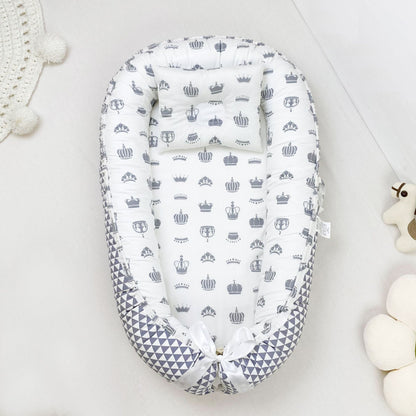 True Bub™ Baby Lounger - Pure Cotton Baby Portable Nest