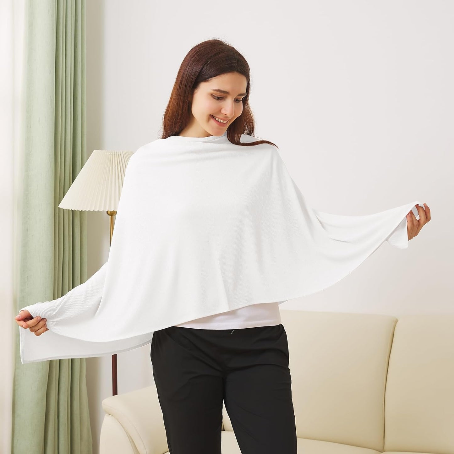 True Bub™ Full Coverage Soft and Breathable Nursing Cover for Breastfeeding