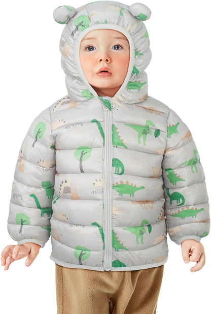 True Bub™ Winter Puffer Jacket Kids Thicken Warm Hooded Coat Lightweight Waterproof 0-4 Years