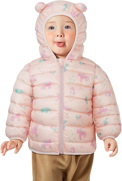True Bub™ Winter Puffer Jacket Kids Thicken Warm Hooded Coat Lightweight Waterproof 0-4 Years