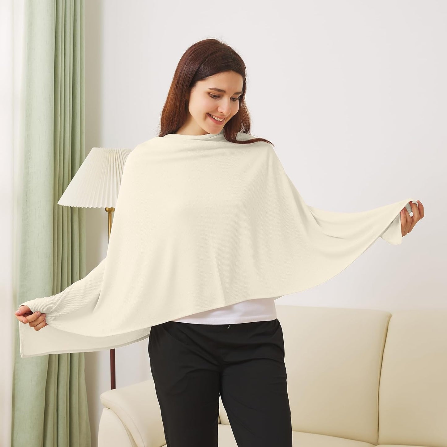 True Bub™ Full Coverage Soft and Breathable Nursing Cover for Breastfeeding