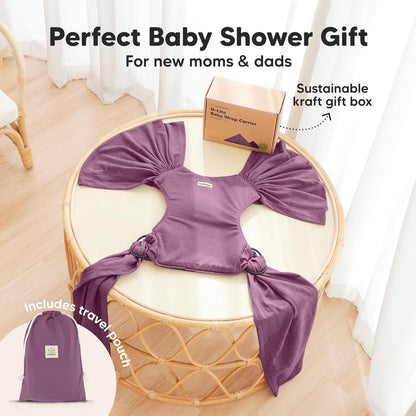 True Bub™ Keah Baby Wrap-Carrier Ergonomic Design