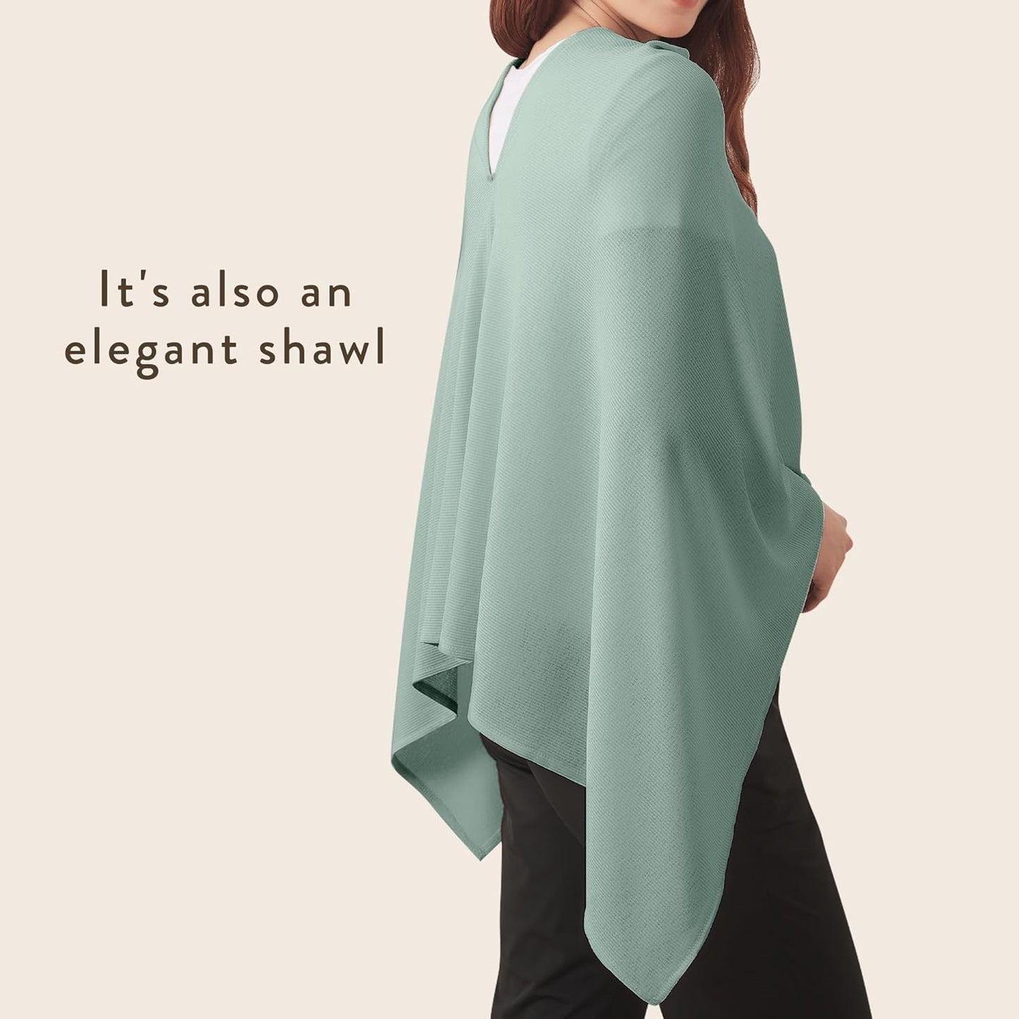 True Bub™ Full Coverage Soft and Breathable Nursing Cover for Breastfeeding