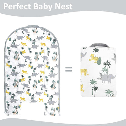 True Bub™ Louisa Baby Lounger - Portable Baby Nests, Baby Lounger for Newborn, Breathable Cotton