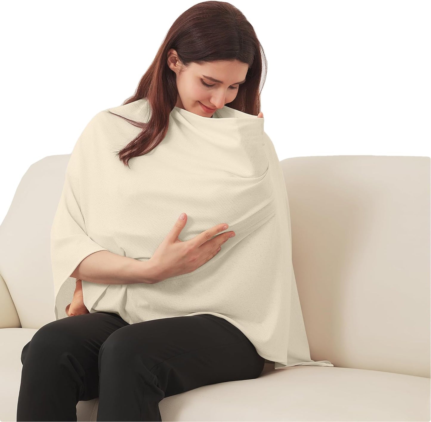 True Bub™ Full Coverage Soft and Breathable Nursing Cover for Breastfeeding