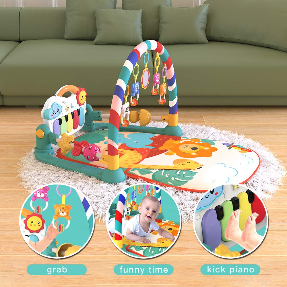 True Bub™ Happy Tunes - Musical Feet Play Mat Activity Gym