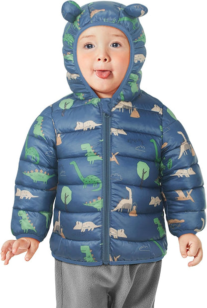 True Bub™ Winter Puffer Jacket Kids Thicken Warm Hooded Coat Lightweight Waterproof 0-4 Years