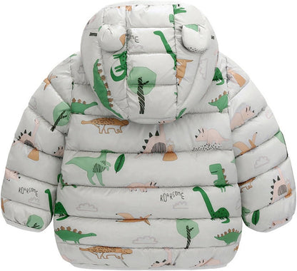 True Bub™ Winter Puffer Jacket Kids Thicken Warm Hooded Coat Lightweight Waterproof 0-4 Years