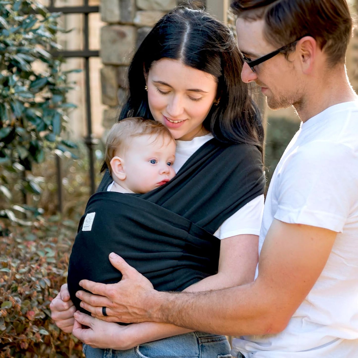 True Bub™ Keah Baby Wrap-Carrier Ergonomic Design