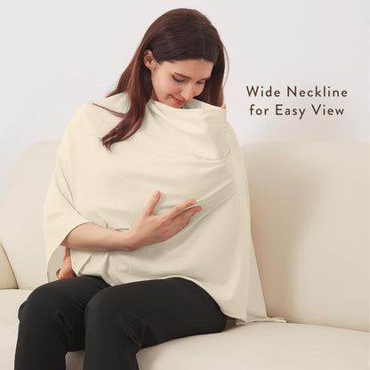 True Bub™ Full Coverage Soft and Breathable Nursing Cover for Breastfeeding