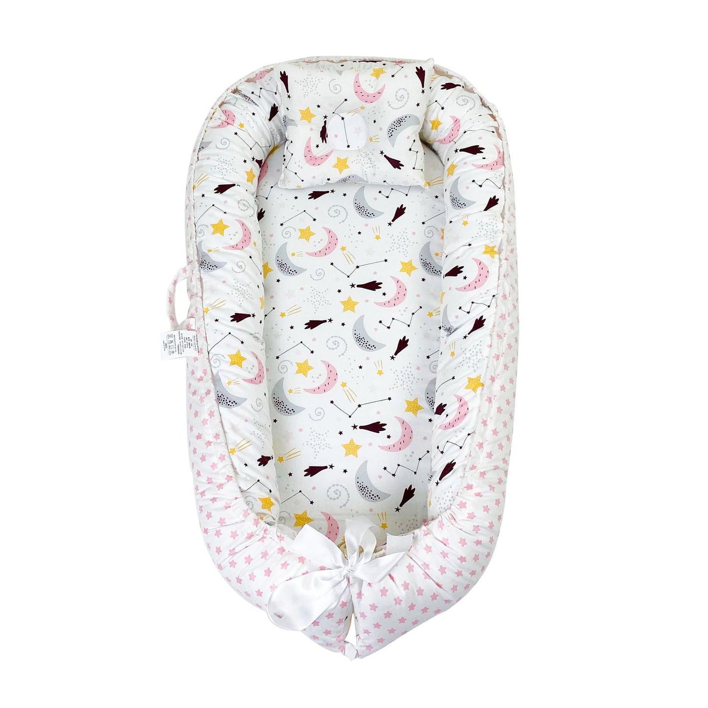 True Bub™ Baby Lounger - Pure Cotton Baby Portable Nest