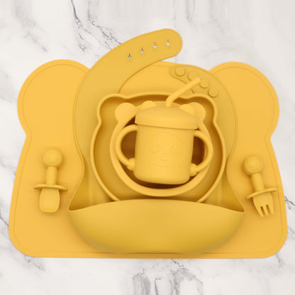True Bub™ Cub Bub 7pcs Set - BPA Free Starting Solids Baby Feeding Set for Baby Led Weaning