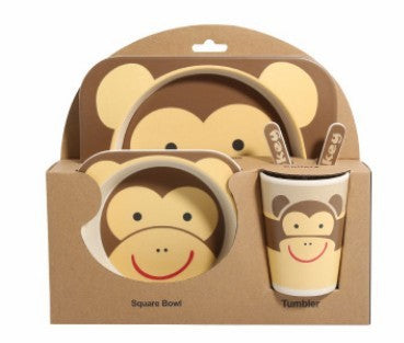 True Bub™ Aeko Baby - Natural Bamboo Toddler Feeding Set