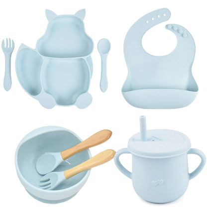 Animal Friend - Baby Silicone Feeding Tableware Set