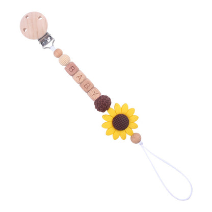 True Bub™ Pastel Flower - Pacifier Clip