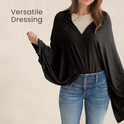 True Bub Konsy Knit Nursing Cover for Breastfeeding, Full Privacy Breathable Breastfeeding Cover, Multi-use Canopy