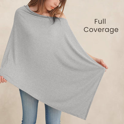 True Bub Konsy Knit Nursing Cover for Breastfeeding, Full Privacy Breathable Breastfeeding Cover, Multi-use Canopy