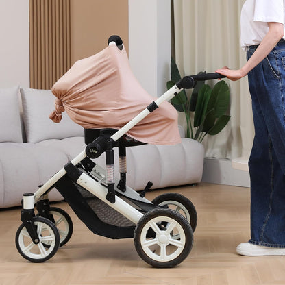 True Bub™ Stretch Seejoy Nursing Cover for Breastfeeding, 360°Full Coverage Nursing Poncho, Rayon Soft & Breathable Breastfeeding Cover up