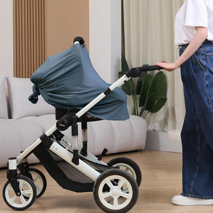 True Bub™ Stretch Seejoy Nursing Cover for Breastfeeding, 360°Full Coverage Nursing Poncho, Rayon Soft & Breathable Breastfeeding Cover up