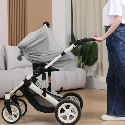 True Bub™ Stretch Seejoy Nursing Cover for Breastfeeding, 360°Full Coverage Nursing Poncho, Rayon Soft & Breathable Breastfeeding Cover up