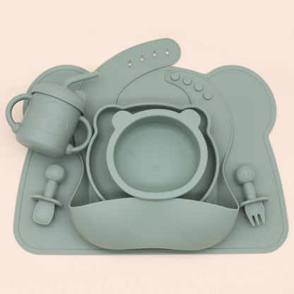 True Bub™ Cub Bub 7pcs Set - BPA Free Starting Solids Baby Feeding Set for Baby Led Weaning