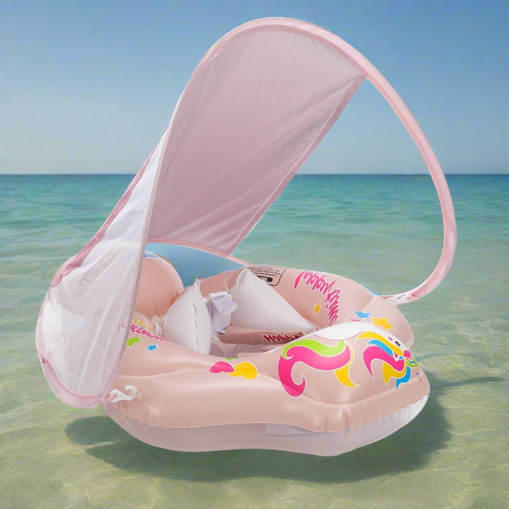 BabaFloat - Baby Swim Floaty with Canopy Sun Protection