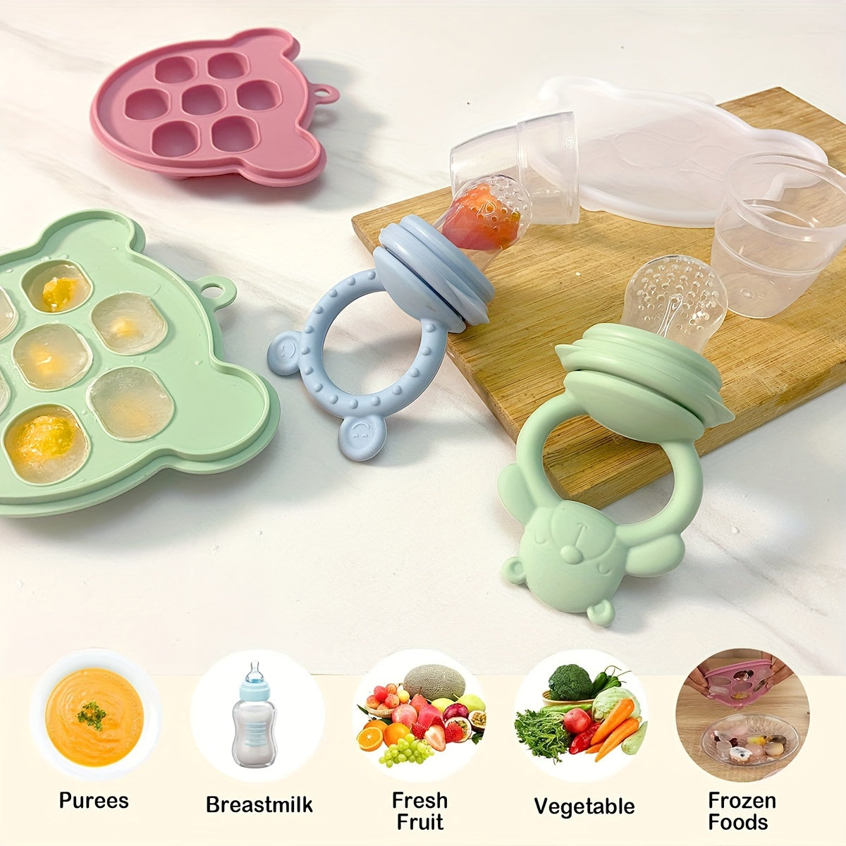 Baby Taste Sensory Set - Silicone utensils 6pcs