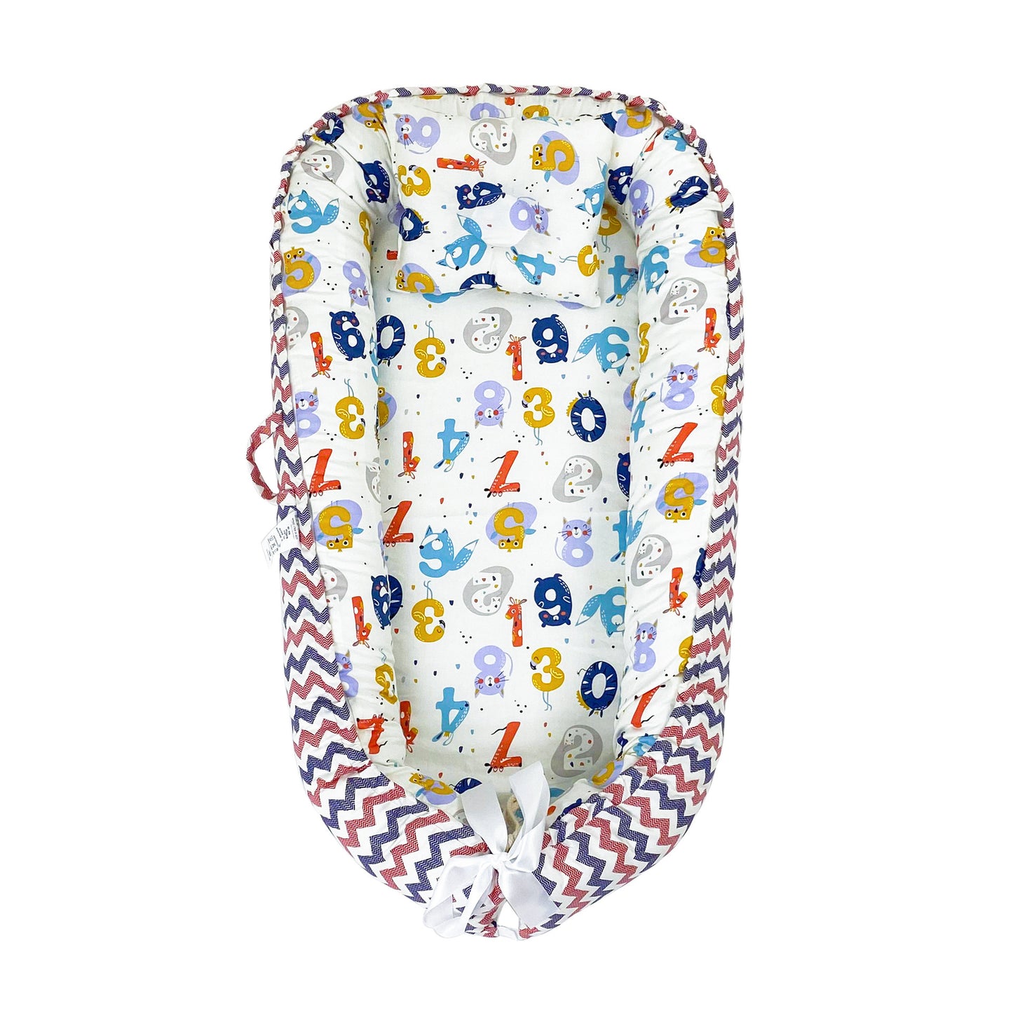 True Bub™ Baby Lounger - Pure Cotton Baby Portable Nest