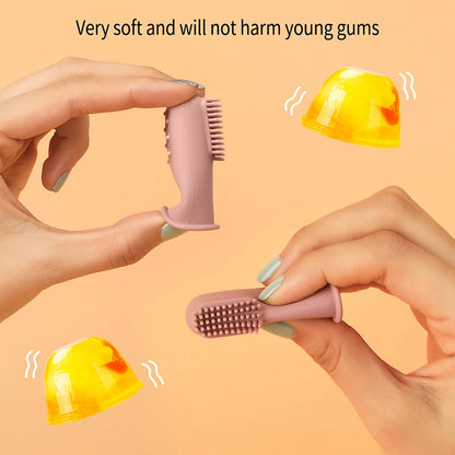 True Bub™ Baby Finger Toothbrush Soft Cleaning Toothbrush For Kids BPA Free Oral Health Care For Infants 3pcs