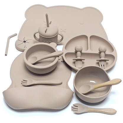 True Bub™ Cub Bub 14pcs Set - BPA Free Starting Solids Baby Feeding Set for Baby Led Weaning