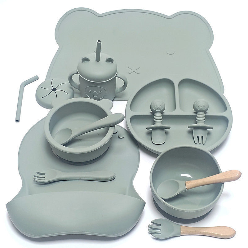 True Bub™ Cub Bub 14pcs Set - BPA Free Starting Solids Baby Feeding Set for Baby Led Weaning