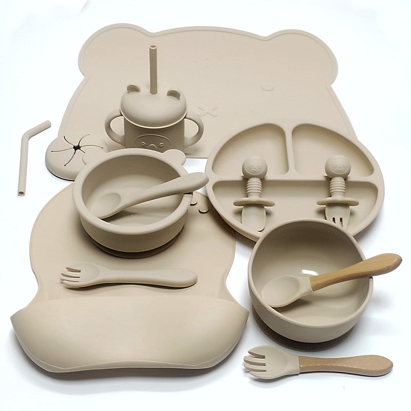 True Bub™ Cub Bub 14pcs Set - BPA Free Starting Solids Baby Feeding Set for Baby Led Weaning