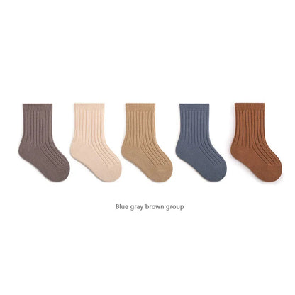 True Bub™ Breathable Cotton Baby Socks 5 Pairs Set