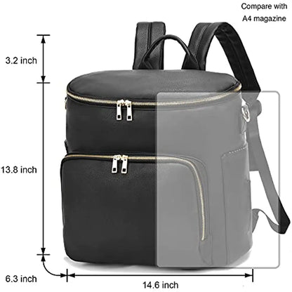 Times Explorer - Faux Leather Nappy Bag