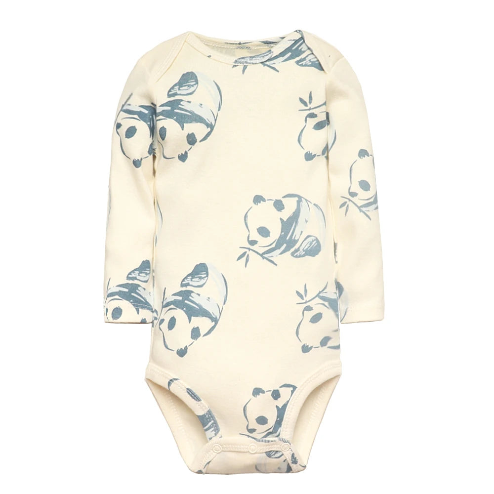 True Bub™ Cotton Baby Bodysuits 5pc Set 0-12M