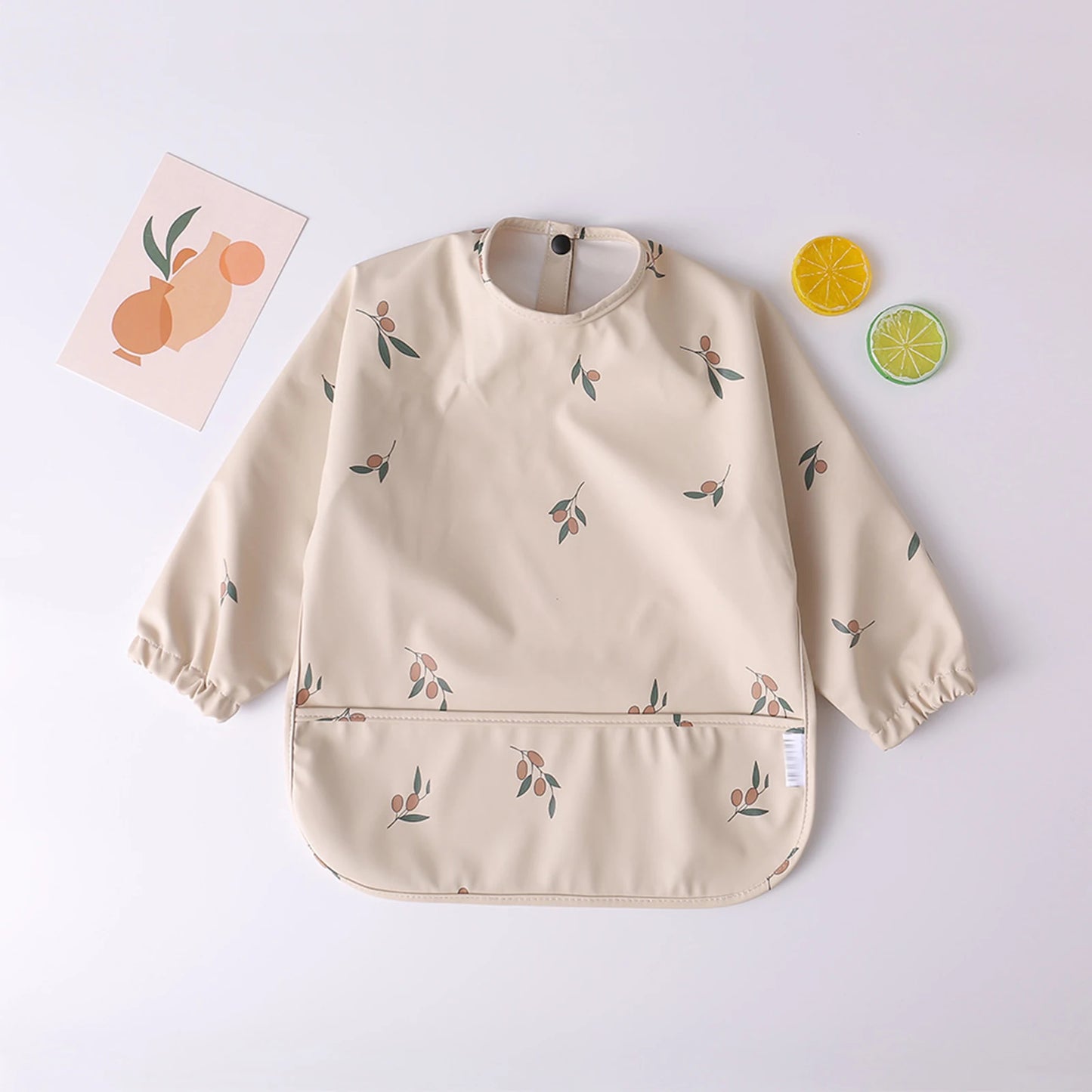 True Bub™ Baby Long Sleeve Waterproof Bib Art Smock Feeding Apron for Kids Toddler