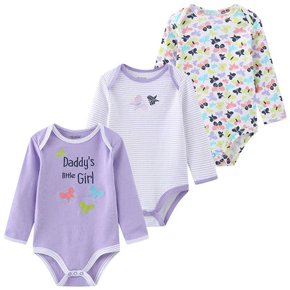 True Bub™ Baby Essentials Cotton Long Sleeve Bodysuit 3 Pcs Set 0-12M