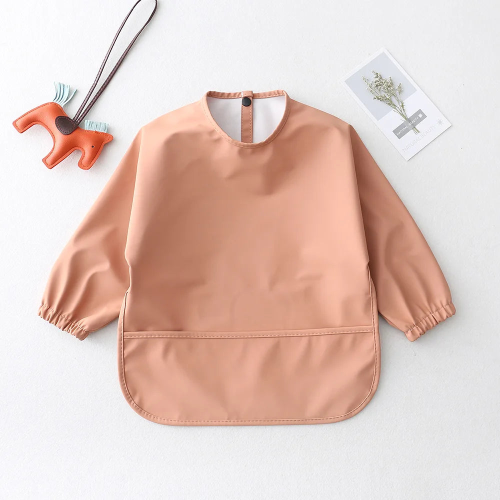 True Bub™ Baby Long Sleeve Waterproof Bib Art Smock Feeding Apron for Kids Toddler