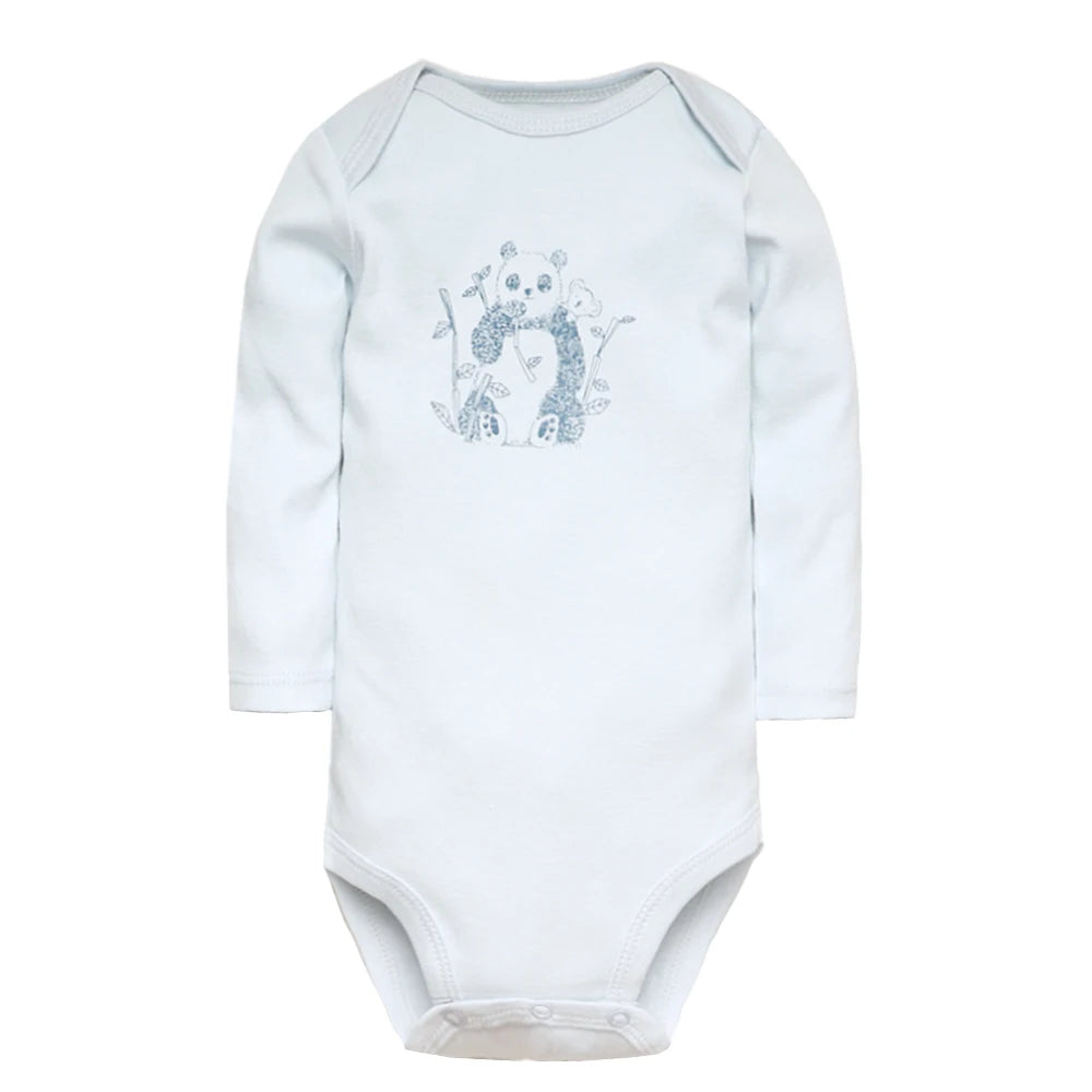 True Bub™ Cotton Baby Bodysuits 5pc Set 0-12M