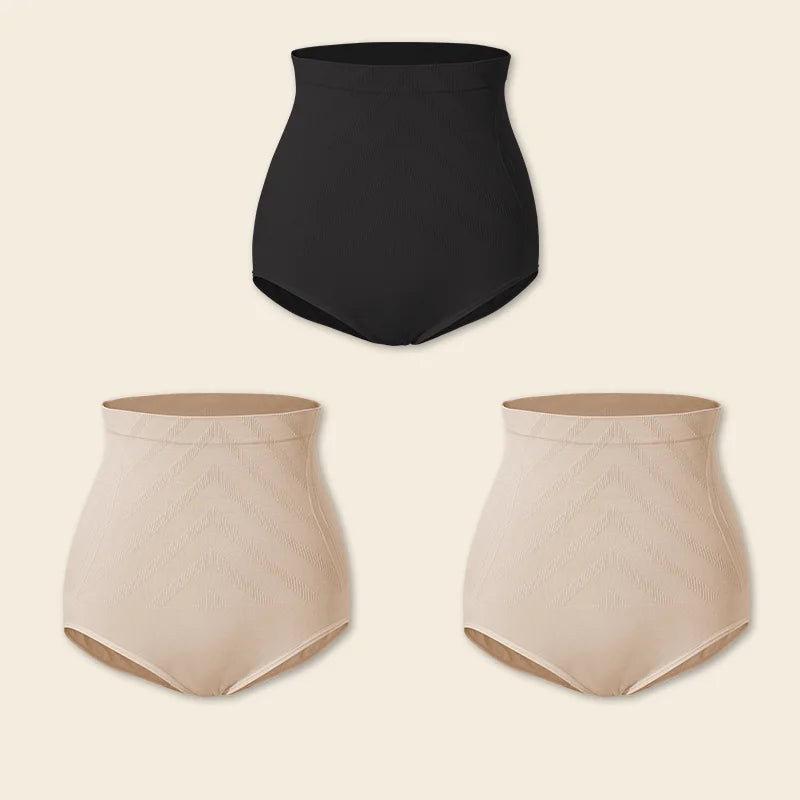 True Bub™ Slim Sculpt - High Waisted Postpartum Slimming Shape wear Briefs Seamless 3PCS
