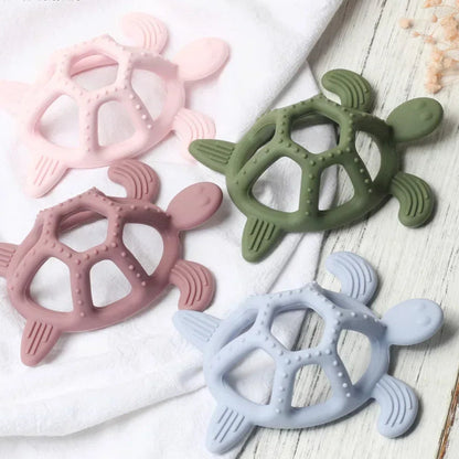 True Bub™ Teether Turtle - Baby Food Grade Silicone Toy